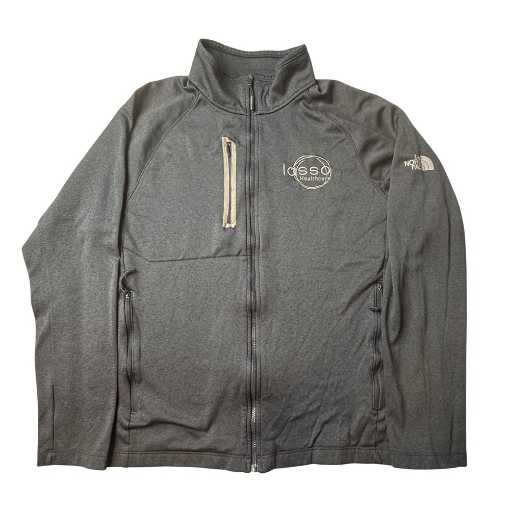 The North Face Jacket Mens‎ Large Blue Full Zip Fleece Mock Neck NF0A3LH9AVM